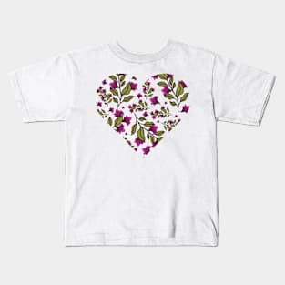 Flowers Cute Pattern Art Colorful Sweet Paisley Kids T-Shirt